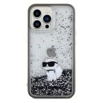 Carcasa Karl Lagerfeld Liquid Glitter Choupette compatibila cu iPhone 13 Pro Max, Transparent 2 - lerato.ro