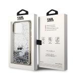 Carcasa Karl Lagerfeld Liquid Glitter Choupette compatibila cu iPhone 13 Pro Max, Transparent 9 - lerato.ro