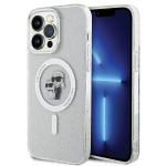 Carcasa Karl Lagerfeld Karl and Choupette Glitter cu MagSafe compatibila cu iPhone 14 Pro Max, Transparent 4 - lerato.ro