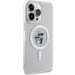 Carcasa Karl Lagerfeld Karl and Choupette Glitter cu MagSafe compatibila cu iPhone 14 Pro Max, Transparent 5 - lerato.ro