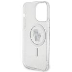 Carcasa Karl Lagerfeld Karl and Choupette Glitter cu MagSafe compatibila cu iPhone 14 Pro Max, Transparent 8 - lerato.ro