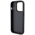 Carcasa Karl Lagerfeld Leather Monogram Hot Stamp compatibila cu iPhone 15 Pro, Negru 8 - lerato.ro