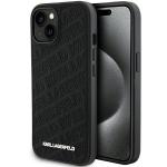Carcasa Karl Lagerfeld Quilted K Pattern compatibila cu iPhone 15, Negru 4 - lerato.ro