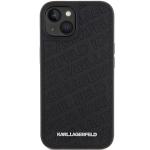 Carcasa Karl Lagerfeld Quilted K Pattern compatibila cu iPhone 15, Negru 2 - lerato.ro