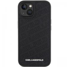 Carcasa Karl Lagerfeld Quilted K Pattern compatibila cu iPhone 15, Negru