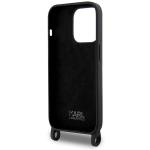Carcasa Karl Lagerfeld Crossbody Silicone Ikonik compatibila cu iPhone 15 Pro Max, Negru 7 - lerato.ro