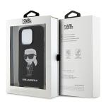 Carcasa Karl Lagerfeld Crossbody Silicone Ikonik compatibila cu iPhone 15 Pro Max, Negru 8 - lerato.ro