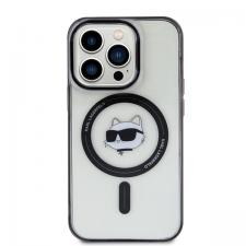 Carcasa Karl Lagerfeld IML Choupette Head cu MagSafe compatibila cu iPhone 15 Pro, Transparent