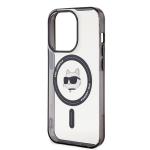 Carcasa Karl Lagerfeld IML Choupette Head cu MagSafe compatibila cu iPhone 15 Pro, Transparent 7 - lerato.ro