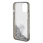 Carcasa Karl Lagerfeld Liquid Glitter Choupette compatibila cu iPhone 15, Transparent 8 - lerato.ro