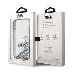 Carcasa Karl Lagerfeld Liquid Glitter Choupette compatibila cu iPhone 15, Transparent 9 - lerato.ro
