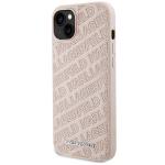 Carcasa Karl Lagerfeld Quilted K Pattern compatibila cu iPhone 15 Plus / 14 Plus, Roz 3 - lerato.ro