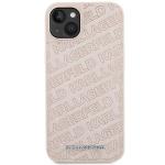 Carcasa Karl Lagerfeld Quilted K Pattern compatibila cu iPhone 15 Plus / 14 Plus, Roz 2 - lerato.ro