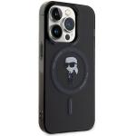 Carcasa Karl Lagerfeld IML Ikonik cu MagSafe compatibila cu iPhone 14 Pro Max, Negru 5 - lerato.ro
