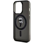 Carcasa Karl Lagerfeld IML Ikonik cu MagSafe compatibila cu iPhone 14 Pro Max, Negru 7 - lerato.ro