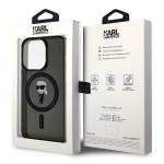 Carcasa Karl Lagerfeld IML Ikonik cu MagSafe compatibila cu iPhone 14 Pro Max, Negru 9 - lerato.ro