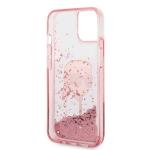 Carcasa Karl Lagerfeld Glitter Karl Head compatibila cu iPhone 14 Plus, Roz 8 - lerato.ro
