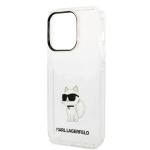 Carcasa Karl Lagerfeld Ikonik Choupette compatibila cu iPhone 14 Pro Max, Transparent 7 - lerato.ro