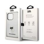 Carcasa Karl Lagerfeld Ikonik Choupette compatibila cu iPhone 14 Pro Max, Transparent 9 - lerato.ro
