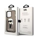 Carcasa Karl Lagerfeld Ikonik Karl compatibila cu iPhone 14 Pro Max, Negru 9 - lerato.ro