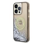 Carcasa Karl Lagerfeld Liquid Glitter RSG compatibila cu iPhone 14 Pro Max, Negru 3 - lerato.ro
