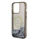 Carcasa Karl Lagerfeld Liquid Glitter RSG compatibila cu iPhone 14 Pro Max, Negru 7 - lerato.ro