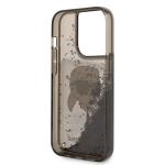 Carcasa Karl Lagerfeld Liquid Glitter Karl Head compatibila cu iPhone 14 Pro Max, Negru 8 - lerato.ro
