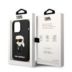 Carcasa Karl Lagerfeld Silicone Ikonik cu MagSafe compatibila cu iPhone 14 Pro, Negru 9 - lerato.ro