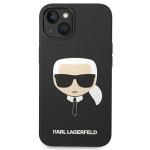 Carcasa Karl Lagerfeld Silicone Karl Head cu MagSafe compatibila cu iPhone 14 Plus, Negru 2 - lerato.ro