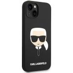 Carcasa Karl Lagerfeld Silicone Karl Head cu MagSafe compatibila cu iPhone 14 Plus, Negru 5 - lerato.ro