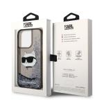 Carcasa Karl Lagerfeld Glitter Choupette Head compatibila cu iPhone 14 Pro, Negru 9 - lerato.ro