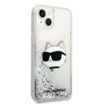 Carcasa Karl Lagerfeld Glitter Choupette Head compatibila cu iPhone 14 Plus, Silver 5 - lerato.ro