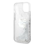 Carcasa Karl Lagerfeld Glitter Choupette Head compatibila cu iPhone 14 Plus, Silver 8 - lerato.ro