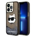Carcasa Karl Lagerfeld Glitter Choupette Head compatibila cu iPhone 14 Pro Max, Negru 4 - lerato.ro