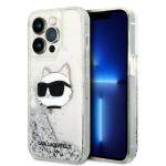 Carcasa Karl Lagerfeld Glitter Choupette Head compatibila cu iPhone 14 Pro Max, Silver 4 - lerato.ro