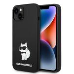 Carcasa Karl Lagerfeld Silicon Choupette cu MagSafe compatibila cu iPhone 14 Plus, Negru 4 - lerato.ro