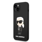 Carcasa Karl Lagerfeld Silicon Ikonik Karl cu MagSafe compatibila cu iPhone 14 Plus, Negru 3 - lerato.ro