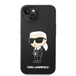 Carcasa Karl Lagerfeld Silicon Ikonik Karl cu MagSafe compatibila cu iPhone 14 Plus, Negru 2 - lerato.ro