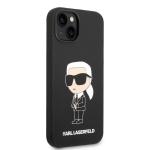 Carcasa Karl Lagerfeld Silicon Ikonik Karl cu MagSafe compatibila cu iPhone 14 Plus, Negru 5 - lerato.ro
