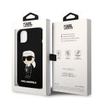 Carcasa Karl Lagerfeld Silicon Ikonik Karl cu MagSafe compatibila cu iPhone 14 Plus, Negru 9 - lerato.ro