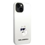 Carcasa Karl Lagerfeld Silicon Choupette cu MagSafe compatibila cu iPhone 14 Plus, Alb 5 - lerato.ro