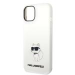 Carcasa Karl Lagerfeld Silicon Choupette cu MagSafe compatibila cu iPhone 14 Plus, Alb 7 - lerato.ro