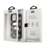Carcasa Karl Lagerfeld Monogram Ikonik Patch compatibila cu iPhone 13 / 13 Pro, Negru 9 - lerato.ro