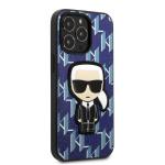 Carcasa Karl Lagerfeld Monogram Ikonik Patch compatibila cu iPhone 13 / 13 Pro, Albastru 5 - lerato.ro