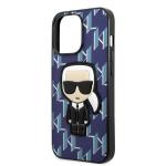 Carcasa Karl Lagerfeld Monogram Ikonik Patch compatibila cu iPhone 13 / 13 Pro, Albastru 7 - lerato.ro