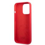 Carcasa Karl Lagerfeld Silicone Plaque compatibila cu iPhone 13 / 13 Pro, Rosu 8 - lerato.ro