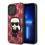 Carcasa Karl Lagerfeld Monogram Ikonik Patch compatibila cu iPhone 13 / 13 Pro, Rosu 4 - lerato.ro