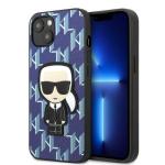 Carcasa Karl Lagerfeld Monogram Ikonik Patch compatibila cu iPhone 13, Albastru 4 - lerato.ro