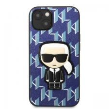 Carcasa Karl Lagerfeld Monogram Ikonik Patch compatibila cu iPhone 13, Albastru