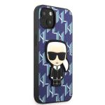 Carcasa Karl Lagerfeld Monogram Ikonik Patch compatibila cu iPhone 13, Albastru 5 - lerato.ro